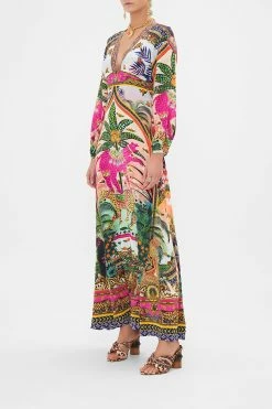 PRINTED LANTERN SLEEVE DRESS ALESSANDROS ATLANTIS -clothing shop CAMILLA 00028254 PRINTED LANTERN SLEEVE DRESS ALESSANDROS ATLANTIS 2