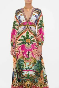 PRINTED LANTERN SLEEVE DRESS ALESSANDROS ATLANTIS -clothing shop CAMILLA 00028254 PRINTED LANTERN SLEEVE DRESS ALESSANDROS ATLANTIS 4
