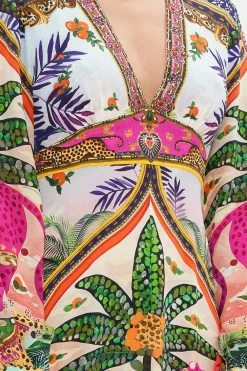 PRINTED LANTERN SLEEVE DRESS ALESSANDROS ATLANTIS -clothing shop CAMILLA 00028254 PRINTED LANTERN SLEEVE DRESS ALESSANDROS ATLANTIS 5