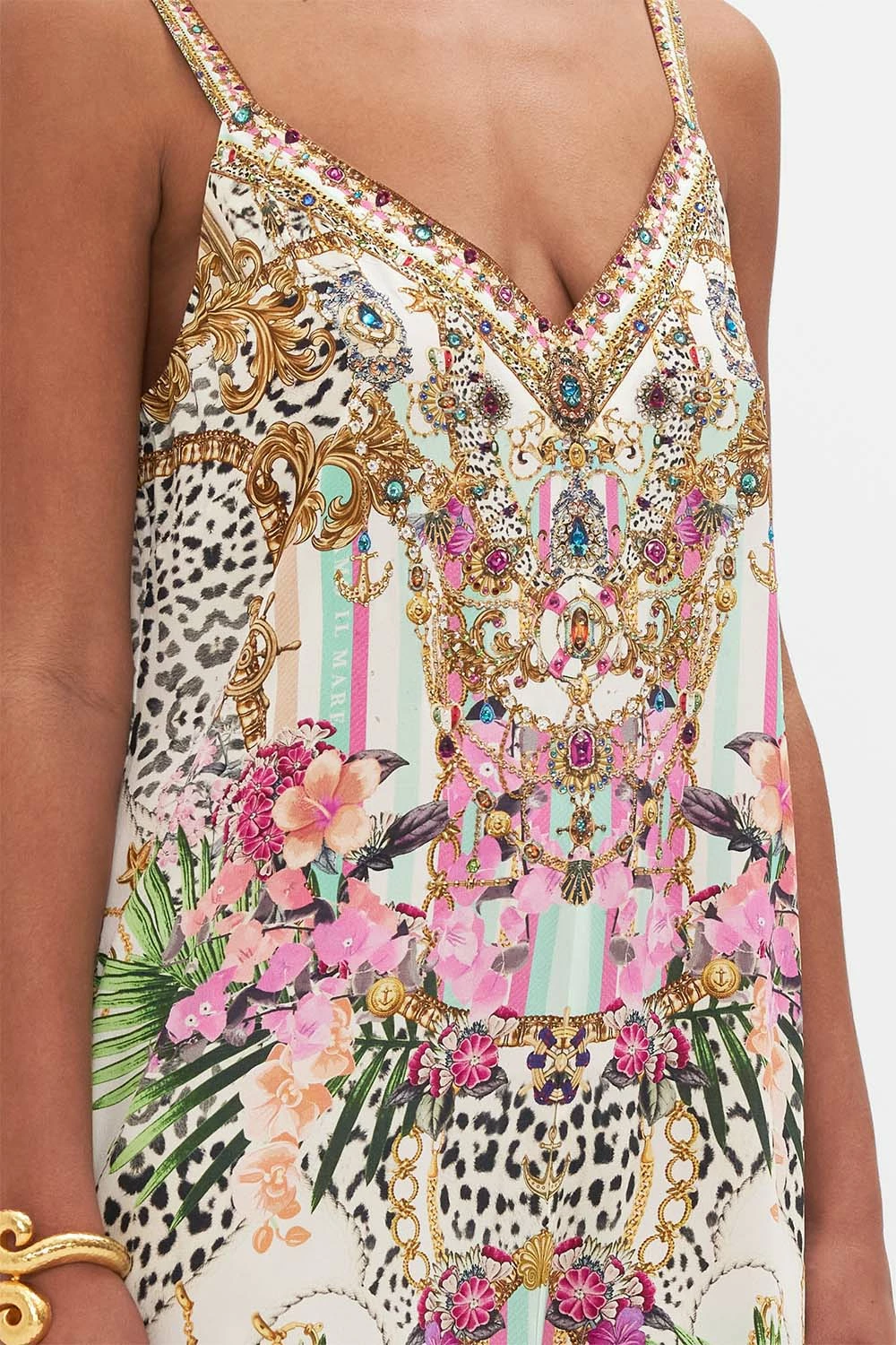 V NECK MIDI SLIP DRESS DEAR AMORE MIO 6 V NECK MIDI SLIP DRESS DEAR AMORE MIO - Image 6