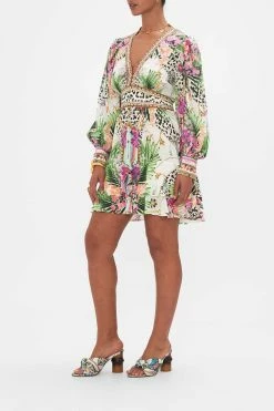 BUTTON FRONT FRILL DRESS DEAR AMORE MIO -clothing shop CAMILLA 00028702 DEARAMOREMIO BUTTONFRONTFRILLDRESS 2