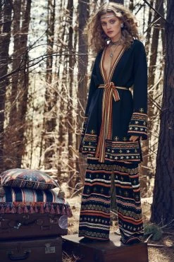 WIDE LEG JACQUARD KNIT PANT COSTUME PARTY 19 WIDE LEG JACQUARD KNIT PANT COSTUME PARTY -clothing shop DROP1 campaign 0000s 0007 CAMILLA LA FLEUR LIBERTINE 1902 DROP 1 1