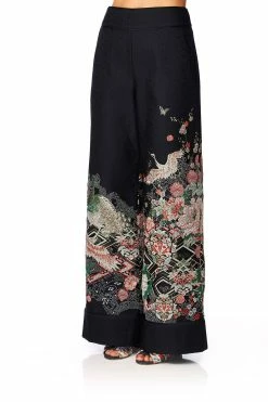 JACQUARD TROUSERS MIDNIGHT MOONCHILD -clothing shop camilla midnight moonchild jacquard trousers 2