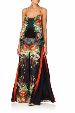 HIGH WAISTED TROUSER W/GODET QUEEN OF KINGS -clothing shop camilla queen of kings double layer cami 6 1 b8014175 8e9f 4248 bf05 b576ef887394