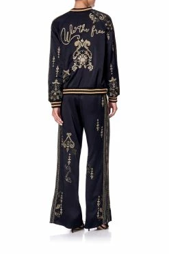 DRAWSTRING PANT WITH SIDE PANEL WE THE FREE -clothing shop camilla bomber we the free 4 1