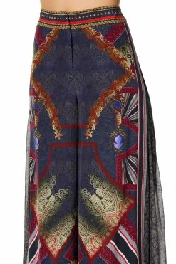 HIGH WAISTED TROUSER WITH GODET THIS CHARMING WOMAN -clothing shop camilla button front flared trousers this charming woman 8