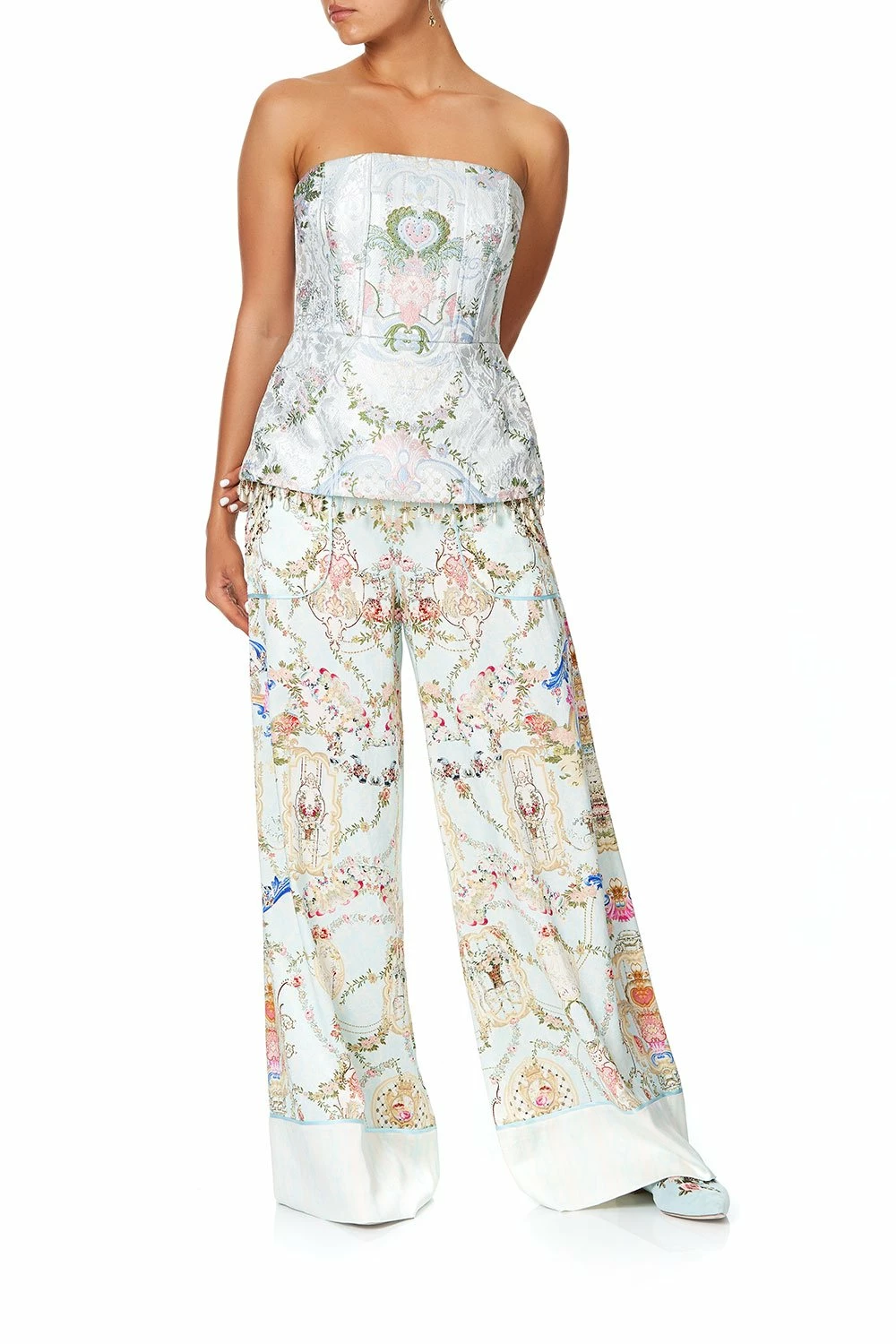 LOUNGE TROUSER WITH CUFFS VERSAILLES SKY 1 LOUNGE TROUSER WITH CUFFS VERSAILLES SKY