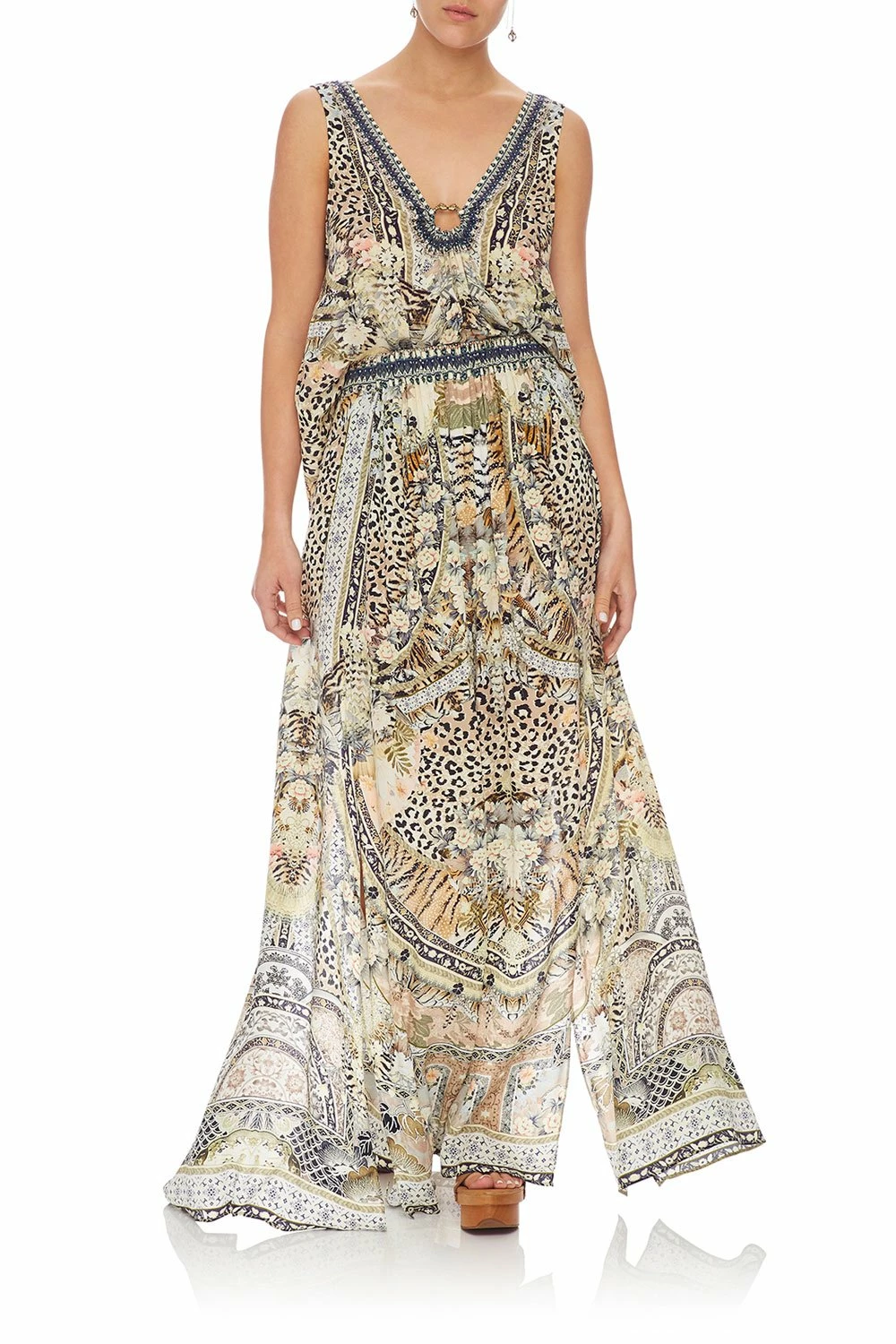 ELASTIC WAIST SKIRT WITH SPLITS MOTO MAIKO 1 ELASTIC WAIST SKIRT WITH SPLITS MOTO MAIKO