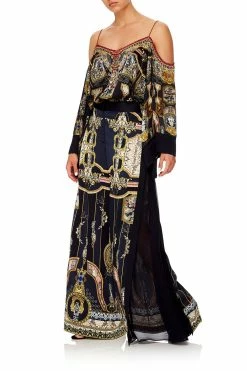 HIGH WAISTED TROUSER WITH GODET MIDNIGHT MEETING -clothing shop camilla high waisted trouser with godet midnight meeting 3 20ae7881 12e5 43a2 b7f6 65664d0bdcb8