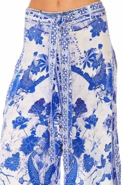 HIGH WAISTED TROUSER WITH GODET THE FAN SEA -clothing shop camilla high waisted trouser with godet the fan sea 5 b47e634a 02ca 47d4 8b83 df4aff016711