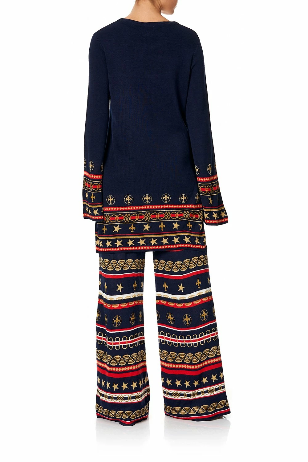 WIDE LEG JACQUARD KNIT PANT COSTUME PARTY 4 WIDE LEG JACQUARD KNIT PANT COSTUME PARTY - Image 4
