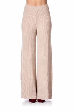 KNITTED PANT WITH SIDE DETAIL ALL MY AVIGNON 11 KNITTED PANT WITH SIDE DETAIL ALL MY AVIGNON -clothing shop camilla knitted pant with side panel all my avignon 1