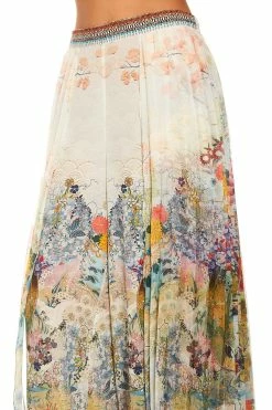 WIDE LEG PANT WITH PLEAT OVERLAY LADY LABYRINTH -clothing shop camilla lady labyrinth wide leg pant w pleat overlay 10