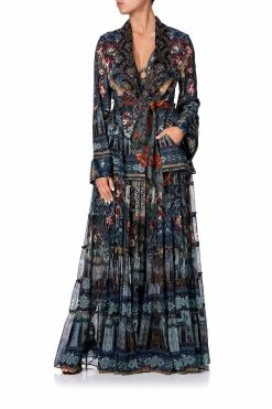 SHEER TIERED CIRCLE SKIRT HOTEL BOHEME