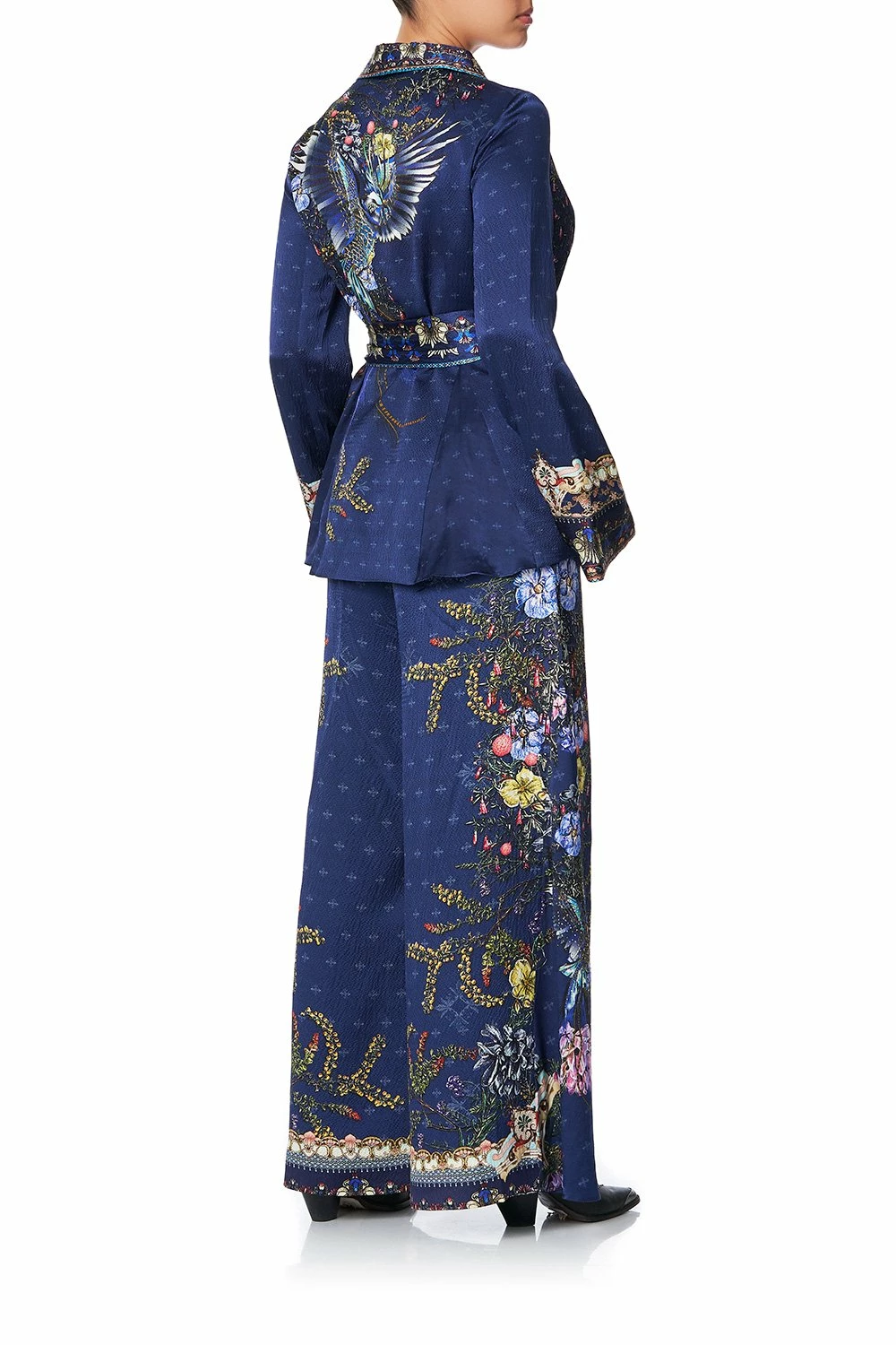 SOFT PANT WITH GODETS SOUTHERN TWILIGHT 3 SOFT PANT WITH GODETS SOUTHERN TWILIGHT - Image 3