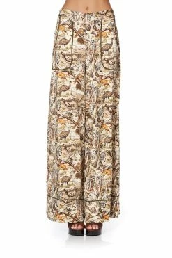 LOUNGE TROUSER WITH CUFFS BUSH DOOF -clothing shop camilla lounge trouser with cuffs bush doof 1