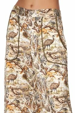 LOUNGE TROUSER WITH CUFFS BUSH DOOF -clothing shop camilla lounge trouser with cuffs bush doof 4