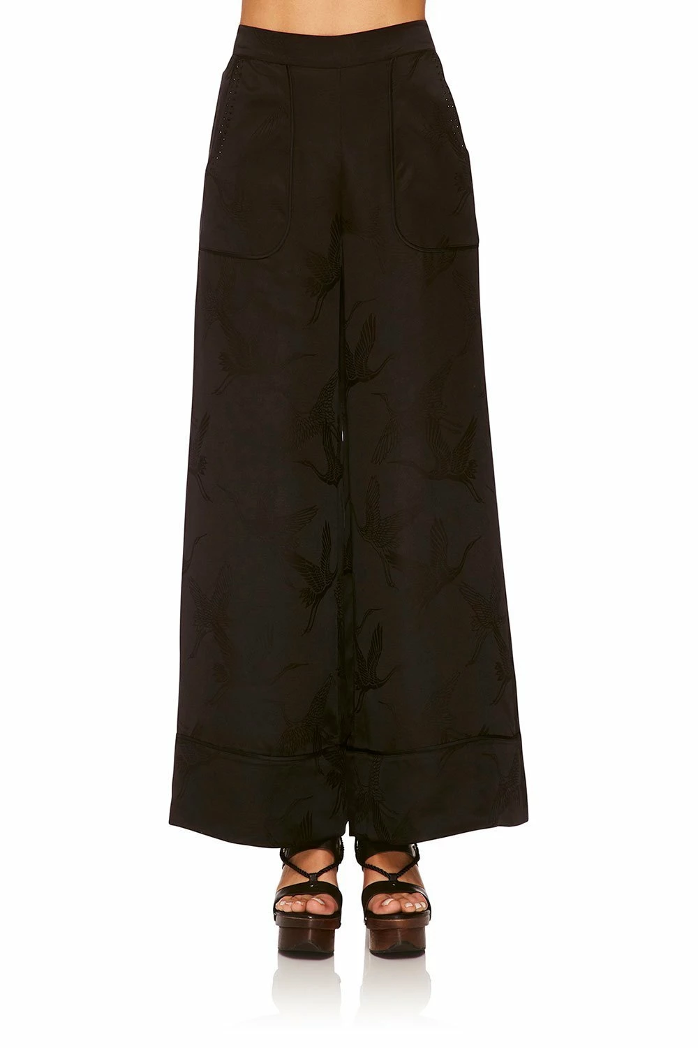 LOUNGE TROUSER WITH CUFFS SOLID BLACK 10 LOUNGE TROUSER WITH CUFFS SOLID BLACK - Image 10