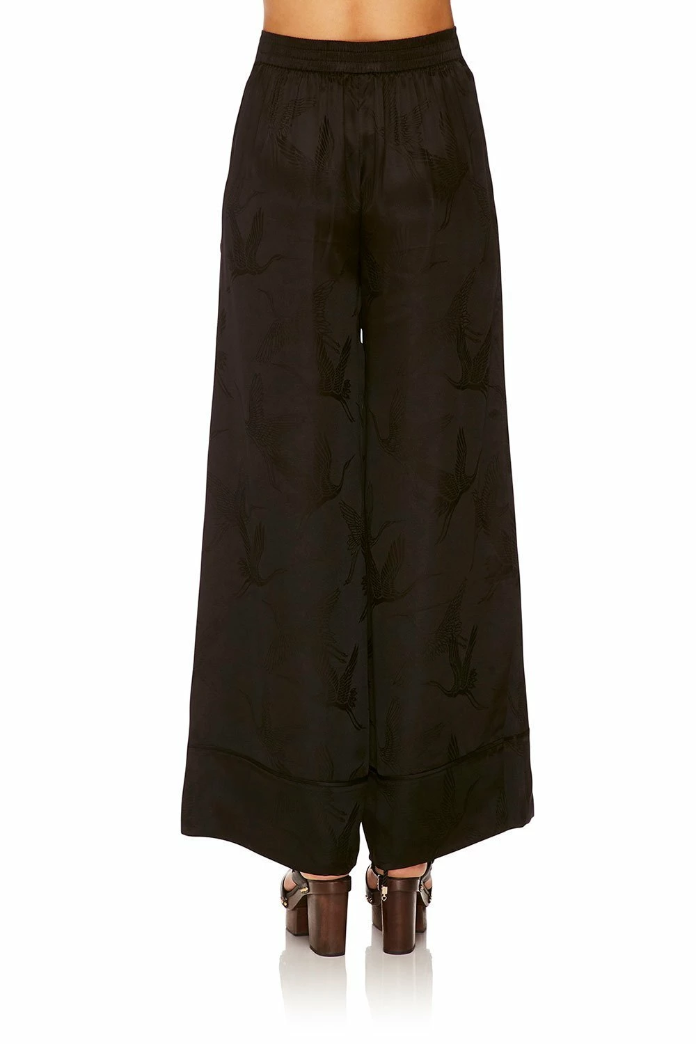 LOUNGE TROUSER WITH CUFFS SOLID BLACK 12 LOUNGE TROUSER WITH CUFFS SOLID BLACK - Image 12