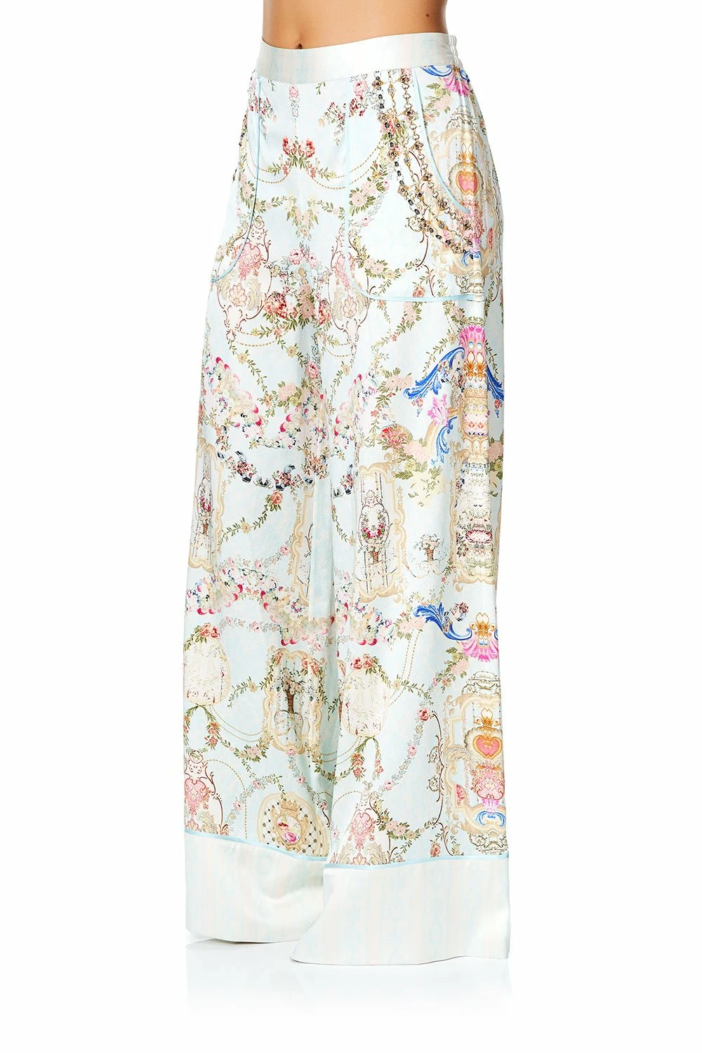 LOUNGE TROUSER WITH CUFFS VERSAILLES SKY 7 LOUNGE TROUSER WITH CUFFS VERSAILLES SKY - Image 7