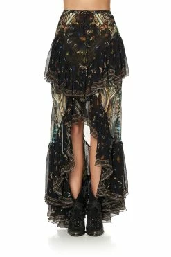 MAXI SKIRT WITH DOUBLE FRILL MATERNAL INSTINCT -clothing shop camilla maxi skirt with double frill maternal instinct 4