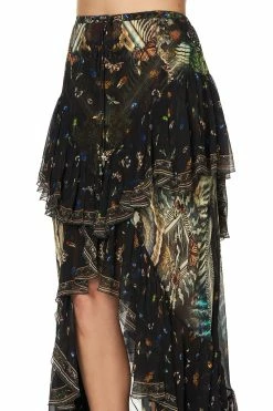 MAXI SKIRT WITH DOUBLE FRILL MATERNAL INSTINCT -clothing shop camilla maxi skirt with double frill maternal instinct 6