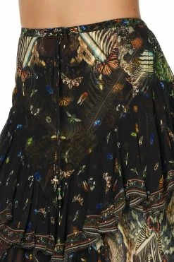 MAXI SKIRT WITH DOUBLE FRILL MATERNAL INSTINCT -clothing shop camilla maxi skirt with double frill maternal instinct 7