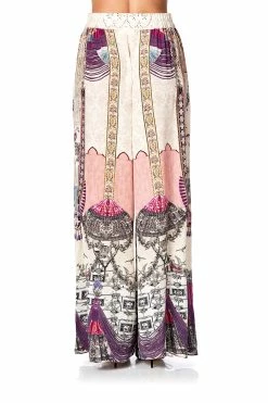 WIDE LEG PANT WITH GATHERED POCKETS VIOLET CITY -clothing shop camilla pants violet city 13