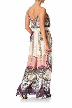 WIDE LEG PANT WITH GATHERED POCKETS VIOLET CITY -clothing shop camilla pants violet city 5