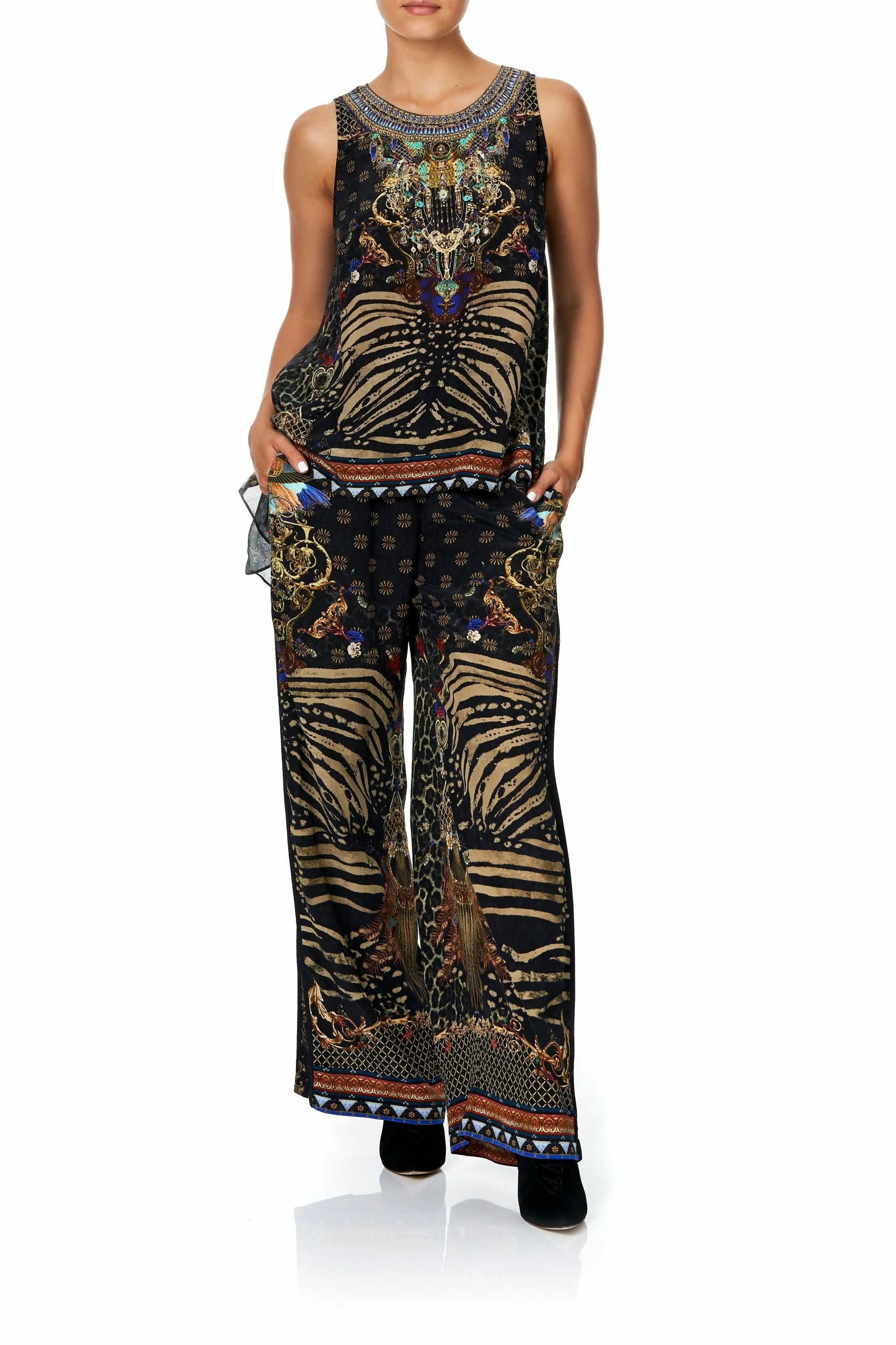 WIDE LEG PANTS WITH CUFFS THE NIGHT WE MET 6 WIDE LEG PANTS WITH CUFFS THE NIGHT WE MET - Image 6