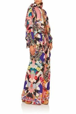 WIDE LEG TROUSER WITH FRONT POCKETS POSTCARDS FROM MARS -clothing shop camilla postcards from mars wide leg trouser w front pockets 12