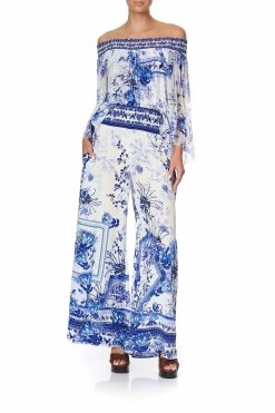 SHIRRED WAIST PANT CARDS FROM THE COAST -clothing shop camilla shirred pants cards from the coast 1