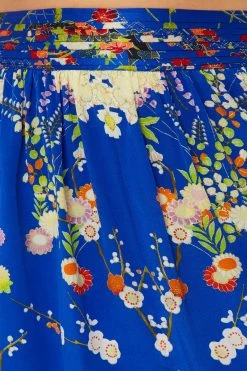 SKIRT WITH PINTUCK WAISTBAND PLAYING KOI -clothing shop camilla skirt with pintuck waistband playing koi 10 1a5388e9 67f5 4f14 b8d1 0932f6b0609b