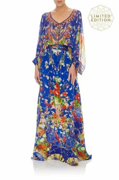 SKIRT WITH PINTUCK WAISTBAND PLAYING KOI