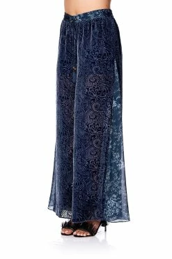 SOFT PANT WITH GODETS HOTEL BOHEME -clothing shop camilla soft pant with godets hotel boheme 6