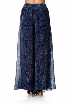 SOFT PANT WITH GODETS HOTEL BOHEME -clothing shop camilla soft pant with godets hotel boheme 7