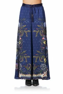 SOFT PANT WITH GODETS SOUTHERN TWILIGHT 12 SOFT PANT WITH GODETS SOUTHERN TWILIGHT -clothing shop camilla soft pant with godets southern twilight 1