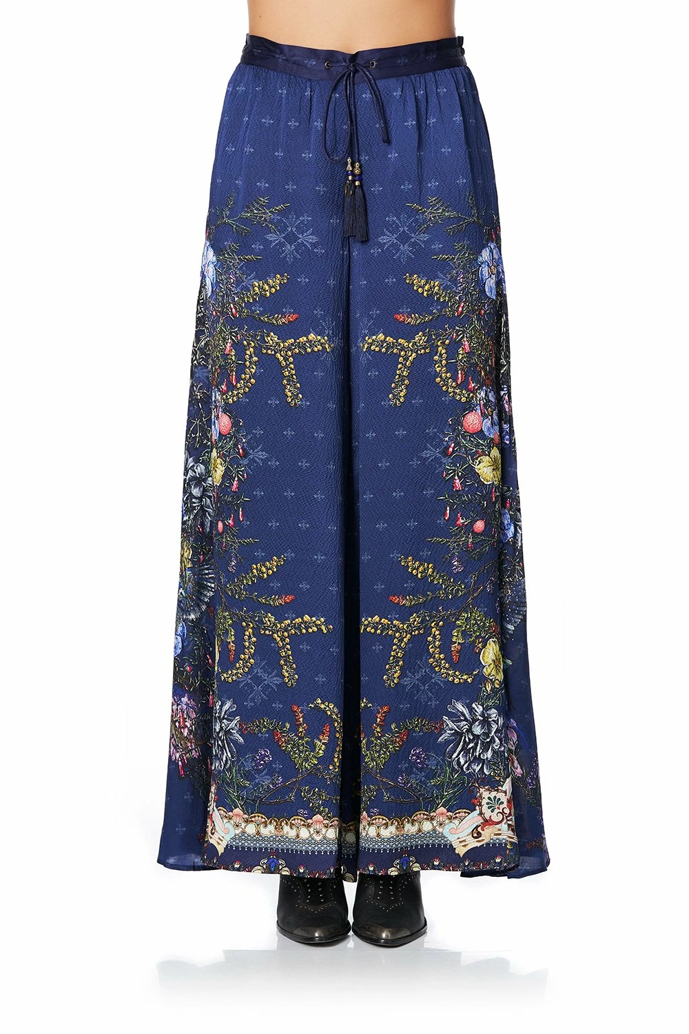 SOFT PANT WITH GODETS SOUTHERN TWILIGHT 4 SOFT PANT WITH GODETS SOUTHERN TWILIGHT - Image 4