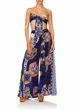 HIGH WAISTED TROUSER W/GODET STAR GAZER -clothing shop camilla star gazer large square scarf 2 3cad34f2 f6c2 4258 8b06 babc3e54afe9