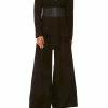 LOUNGE TROUSER WITH CUFFS SOLID BLACK