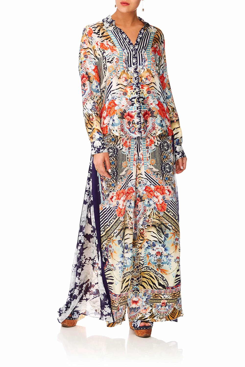 HIGH WAISTED TROUSER W/GODET THE LONELY WILD 3 HIGH WAISTED TROUSER W/GODET THE LONELY WILD - Image 3