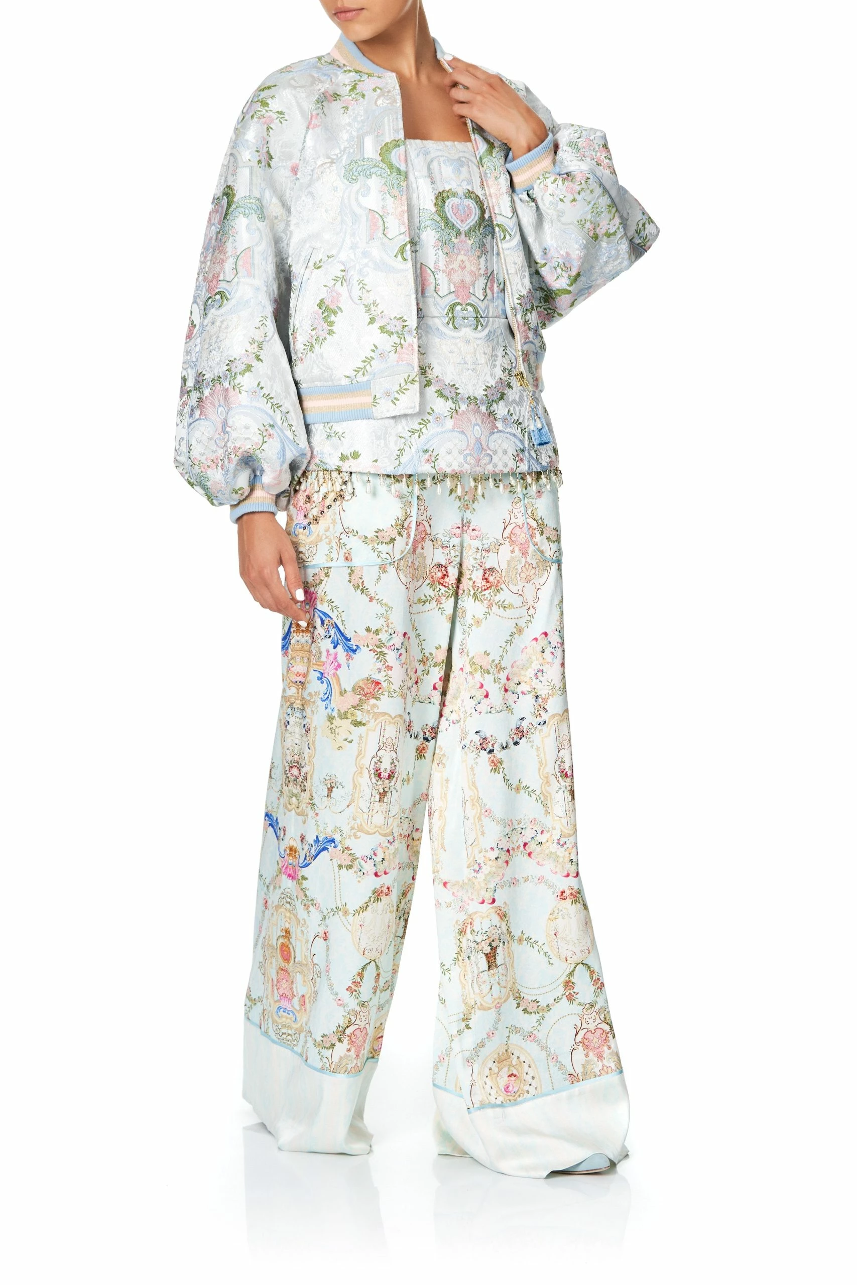 LOUNGE TROUSER WITH CUFFS VERSAILLES SKY 5 LOUNGE TROUSER WITH CUFFS VERSAILLES SKY - Image 5