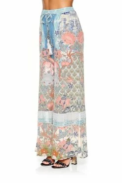 WIDE LEG DRAWSTRING WAIST PANT BLANCHES BLESSING -clothing shop camilla wide leg drawstring waist pant blanches blessing 6