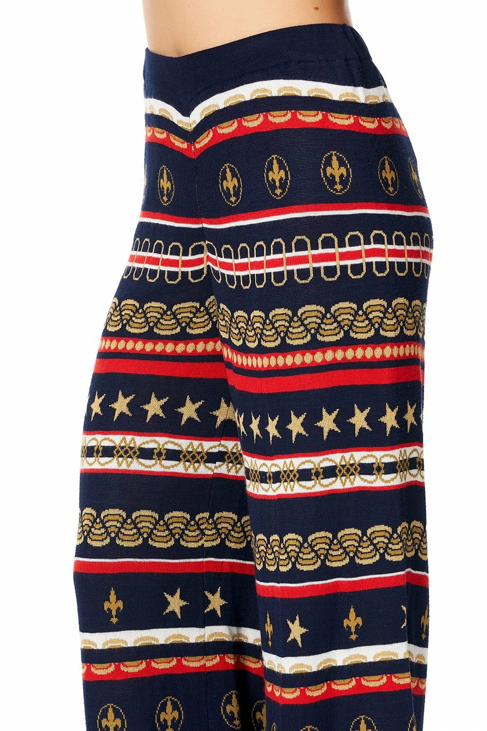 WIDE LEG JACQUARD KNIT PANT COSTUME PARTY 8 WIDE LEG JACQUARD KNIT PANT COSTUME PARTY - Image 8