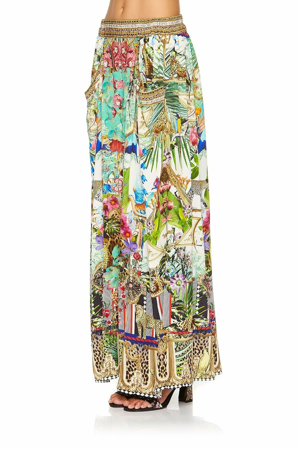 WIDE LEG PANT WITH GATHERED POCKETS CHAMPAGNE COAST - Image 8