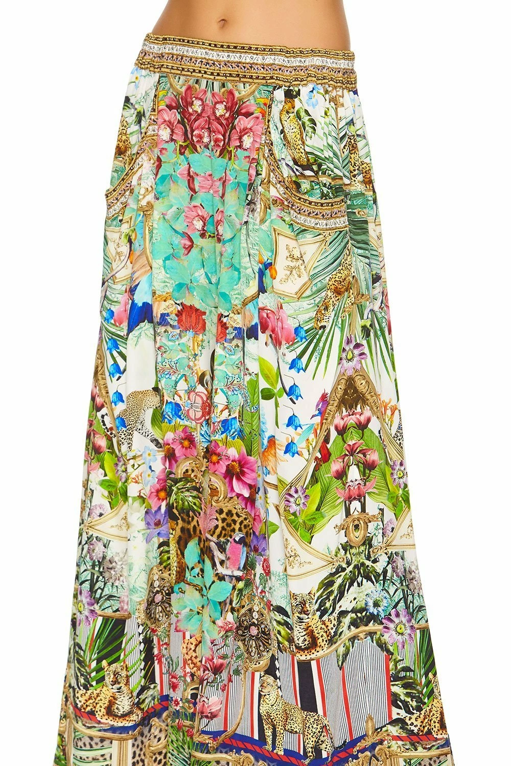 WIDE LEG PANT WITH GATHERED POCKETS CHAMPAGNE COAST - Image 11