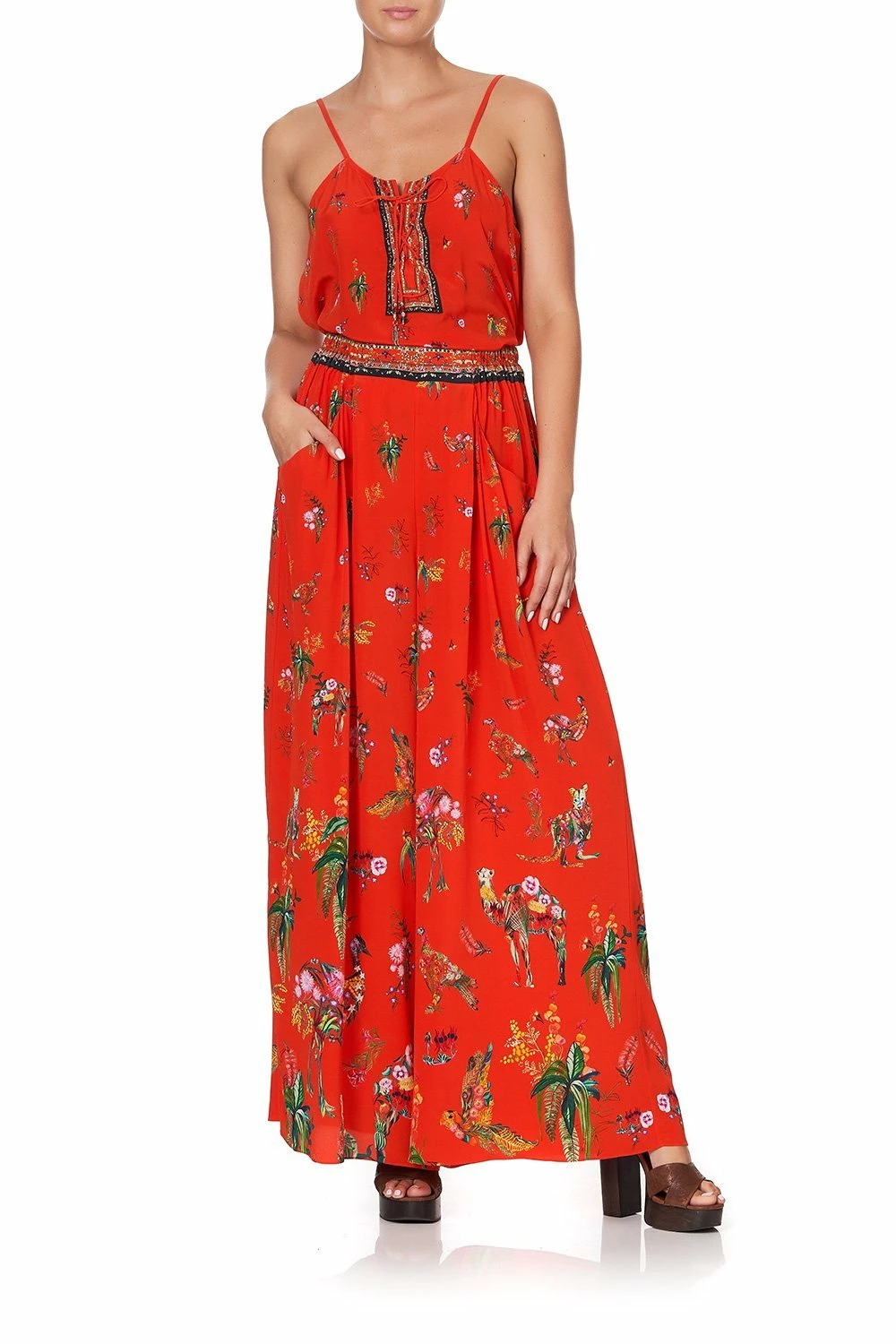 WIDE LEG PANT WITH GATHERED POCKETS CINEMA PARADISO 1 WIDE LEG PANT WITH GATHERED POCKETS CINEMA PARADISO