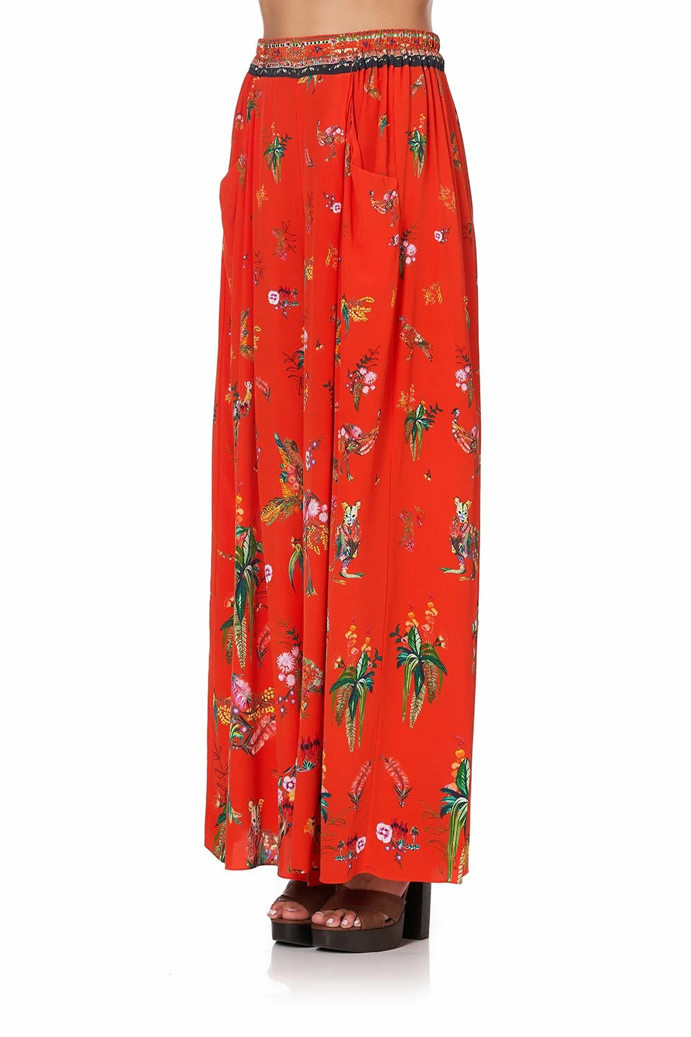 WIDE LEG PANT WITH GATHERED POCKETS CINEMA PARADISO 6 WIDE LEG PANT WITH GATHERED POCKETS CINEMA PARADISO - Image 6