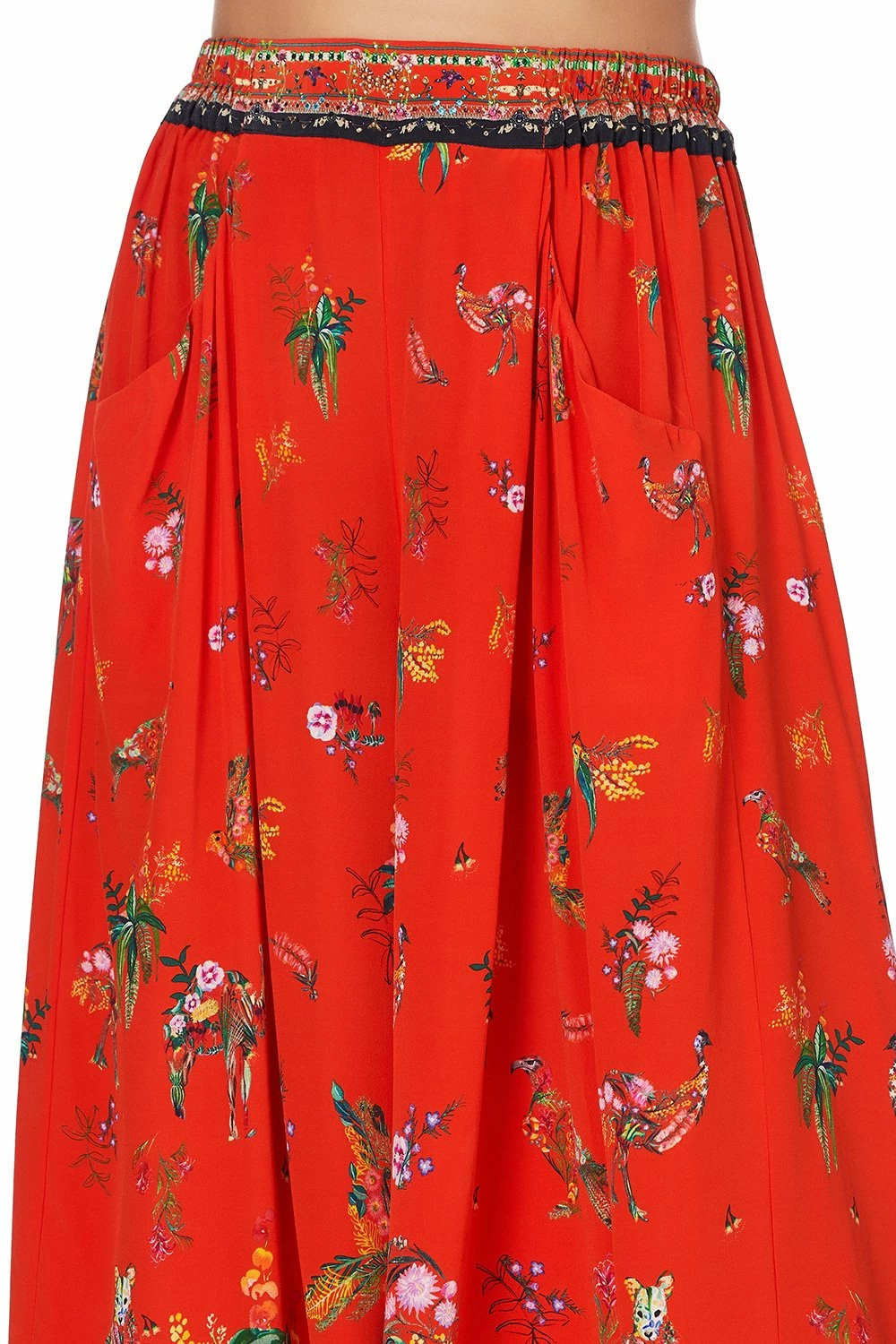 WIDE LEG PANT WITH GATHERED POCKETS CINEMA PARADISO 5 WIDE LEG PANT WITH GATHERED POCKETS CINEMA PARADISO - Image 5