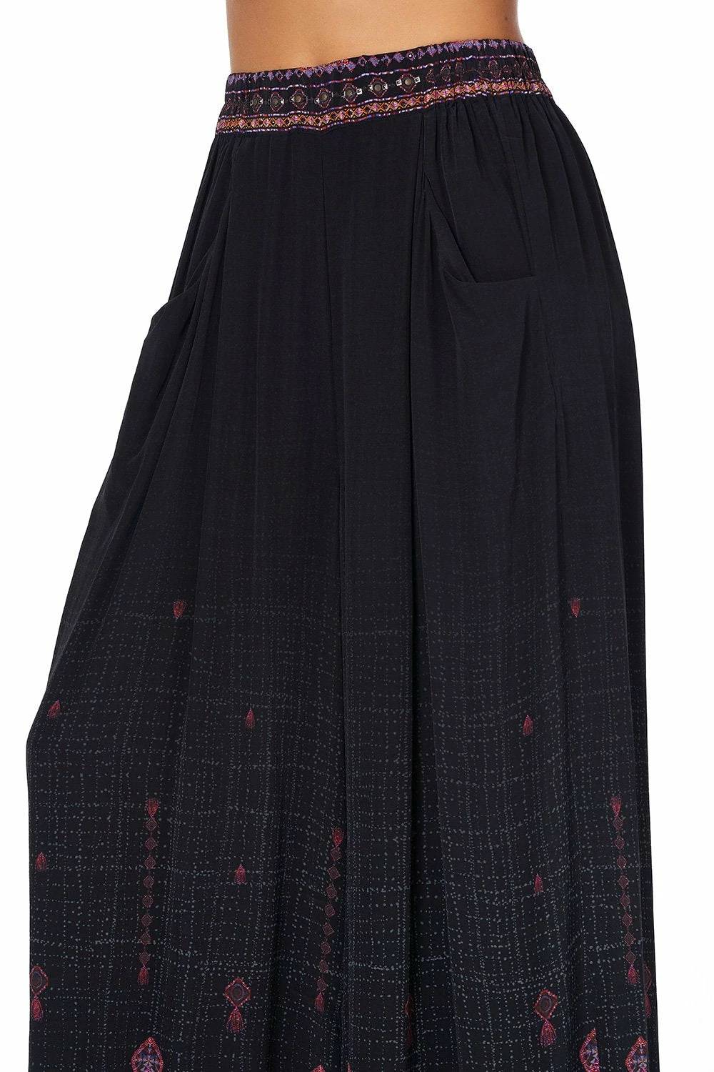 WIDE LEG PANT WITH GATHERED POCKETS MINA MINA 4 WIDE LEG PANT WITH GATHERED POCKETS MINA MINA - Image 4